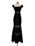 Xscape Stripes Black Cocktail Dress Size 2 - photo 2