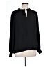 Ann Taylor LOFT 100% Polyester Black Long Sleeve Blouse Size L - photo 1