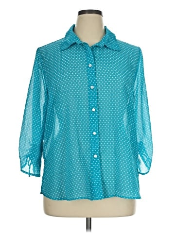 Draper's & Damon's 3/4 Sleeve Blouse (view 1)