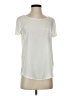 Joe Fresh 100% Polyester Ivory Short Sleeve Top Size XS - photo 1