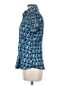 Say What? 100% Polyester Print Blue Short Sleeve Blouse Size M - photo 5
