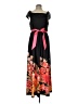 Assorted Brands Floral Black Casual Dress Size 12 - photo 1