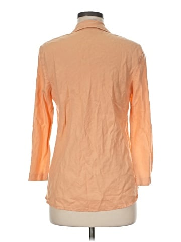 So Blue Sigrid Olsen 3/4 Sleeve Button-Down Shirt (view 2)