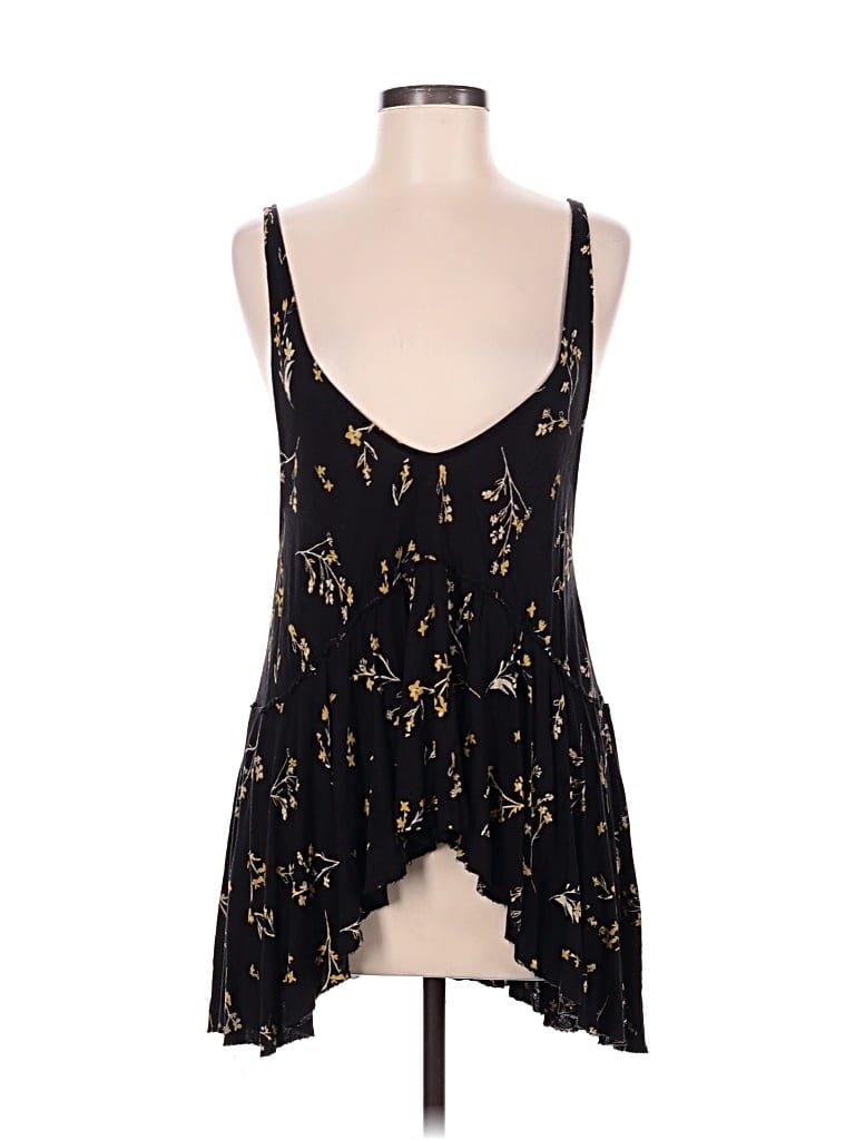 Pre-owned Kimchi Blue Tank Top Gold Plunge Neckline Tops