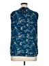 Papermoon 100% Polyester Floral Blue Sleeveless Blouse Size XL - photo 2