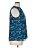 Papermoon 100% Polyester Floral Blue Sleeveless Blouse Size XL - photo 4