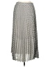 Max Studio 100% Polyester Green Silver Casual Skirt Size L - photo 1