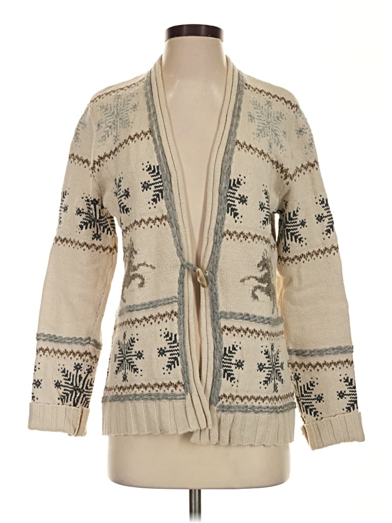 Pre-owned Orvis Cardigan Sweater In Tan