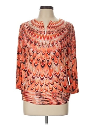 Chico's 3/4 Sleeve T-Shirt (view 1)