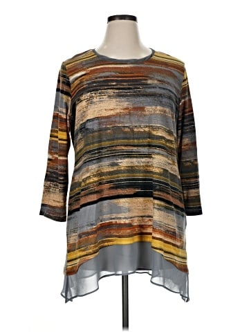 LOGO by Lori Goldstein 3/4 Sleeve T-Shirt (view 1)