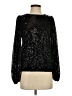 Flat White 100% Polyester Black Long Sleeve Blouse Size XS (petite) - photo 1