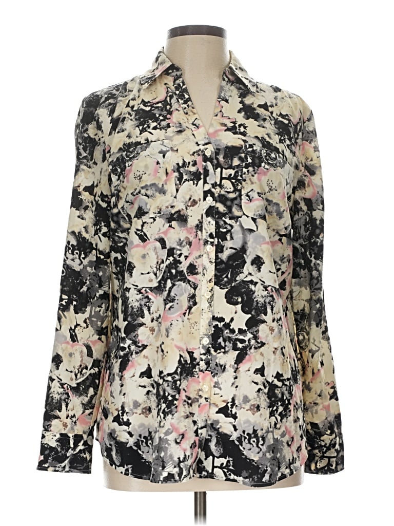 Pre-owned Talbots Long Sleeve Blouse In Ivory