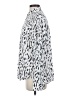 Rails 100% Rayon Animal Print Silver Long Sleeve Blouse Size S - photo 5