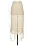Unbranded 100% Polyester Ivory Casual Skirt Size S - photo 2