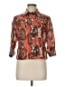 Ruby Rd. Animal Print Orange 3/4 Sleeve Blouse Size 8 Petite - photo 1