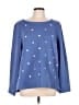 Talbots Polka Dots Blue Pullover Sweater Size L - photo 1
