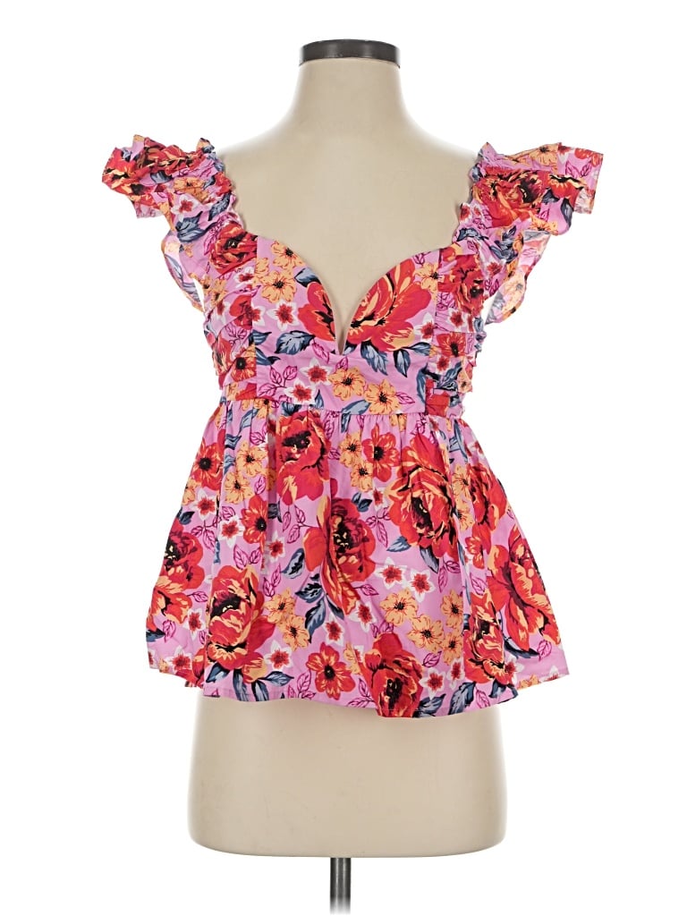 Pre-owned Buddy Love Sleeveless Blouse In Pink