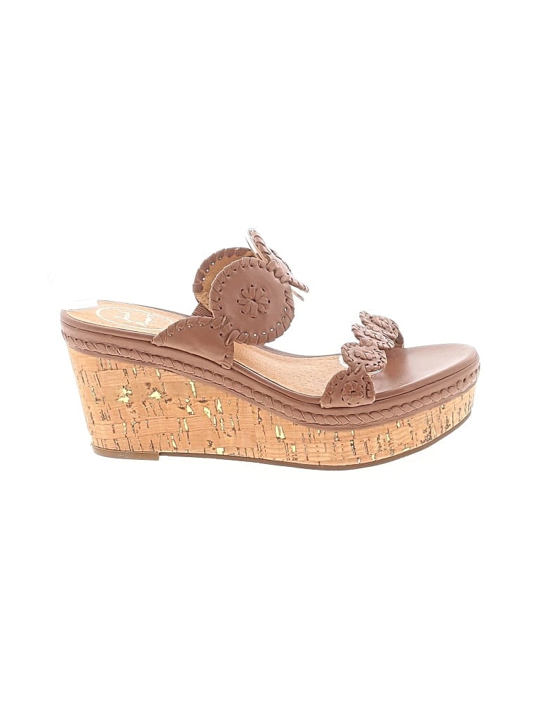Pre-owned Jack Rogers Wedges In Brown