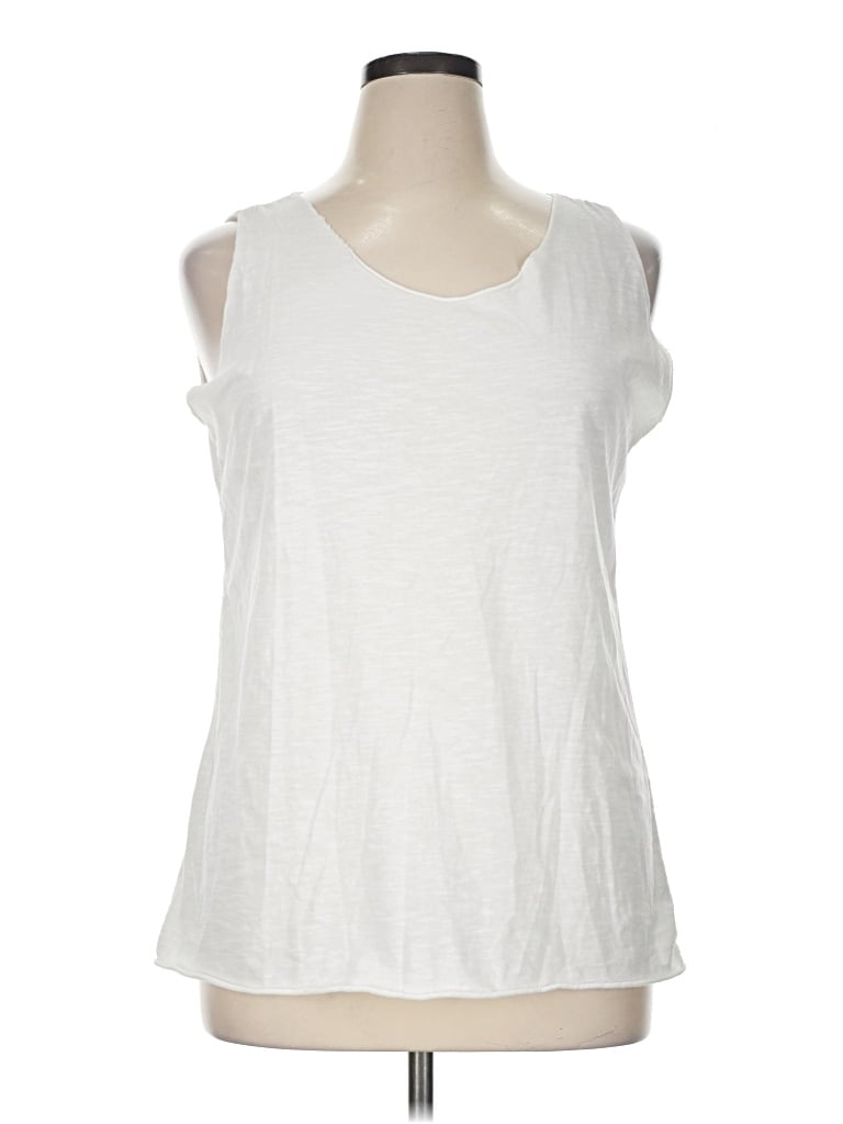 Pre-owned Made In Italy Sleeveless T-shirt In White