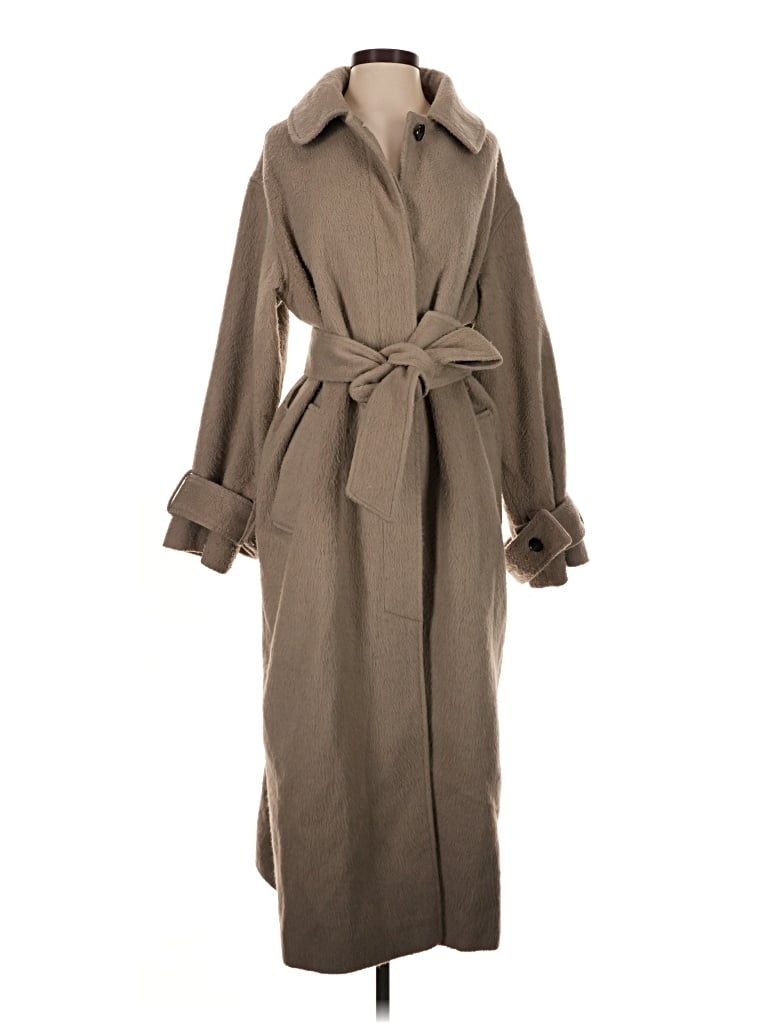 Pre-owned Asos Design Trenchcoat In Tan