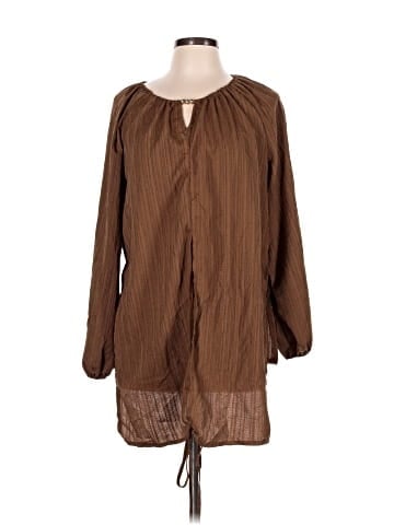 Shein Curve Long Sleeve Blouse (view 1)