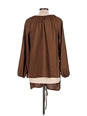 Shein Curve Long Sleeve Blouse (view 2)
