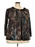 Cato Brown Long Sleeve Blouse Size 22 - photo 1