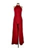 Roz & Ali Solid Red Jumpsuit Size 10 - photo 1