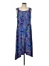 Chico's Paisley Blue Casual Dress Size Lg (2) - photo 1
