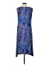 Chico's Paisley Blue Casual Dress Size Lg (2) - photo 2