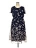 Studio One 100% Polyester Floral Blue Casual Dress Size 18 - photo 1