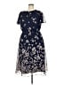Studio One 100% Polyester Floral Blue Casual Dress Size 18 - photo 2