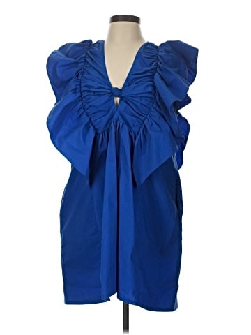 Blue Tassel Cocktail Dress (view 1)