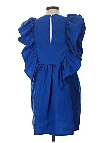 Blue Tassel Cocktail Dress (view 2)