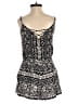 Angie 100% Rayon Paisley Black Romper Size S - photo 2