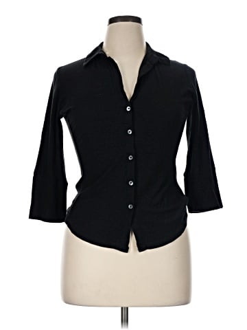 James Perse 3/4 Sleeve Button-Down Shirt (view 1)