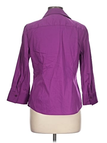 Alfani 3/4 Sleeve Button-Down Shirt (view 2)