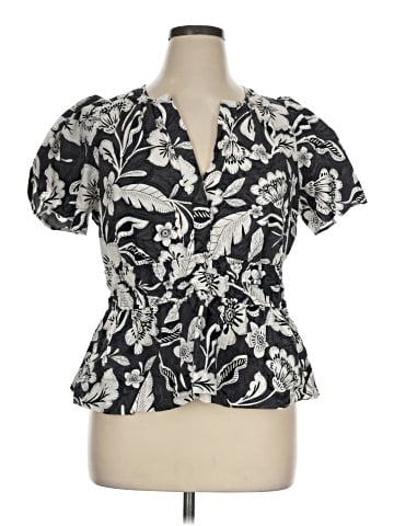 By Anthropologie Short Sleeve Blouse (view 1)