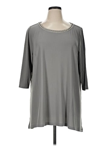 Dennis by Dennis Basso 3/4 Sleeve Top (view 1)