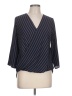 Alya Blue 3/4 Sleeve Blouse Size L - photo 1