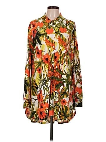 Women With Control Long Sleeve Blouse (view 1)