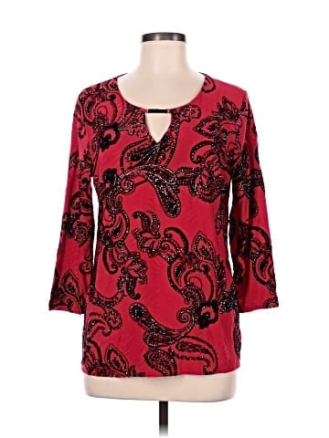 JM Collection 3/4 Sleeve Blouse (view 1)