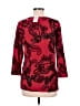 JM Collection Red 3/4 Sleeve Blouse Size M - photo 2