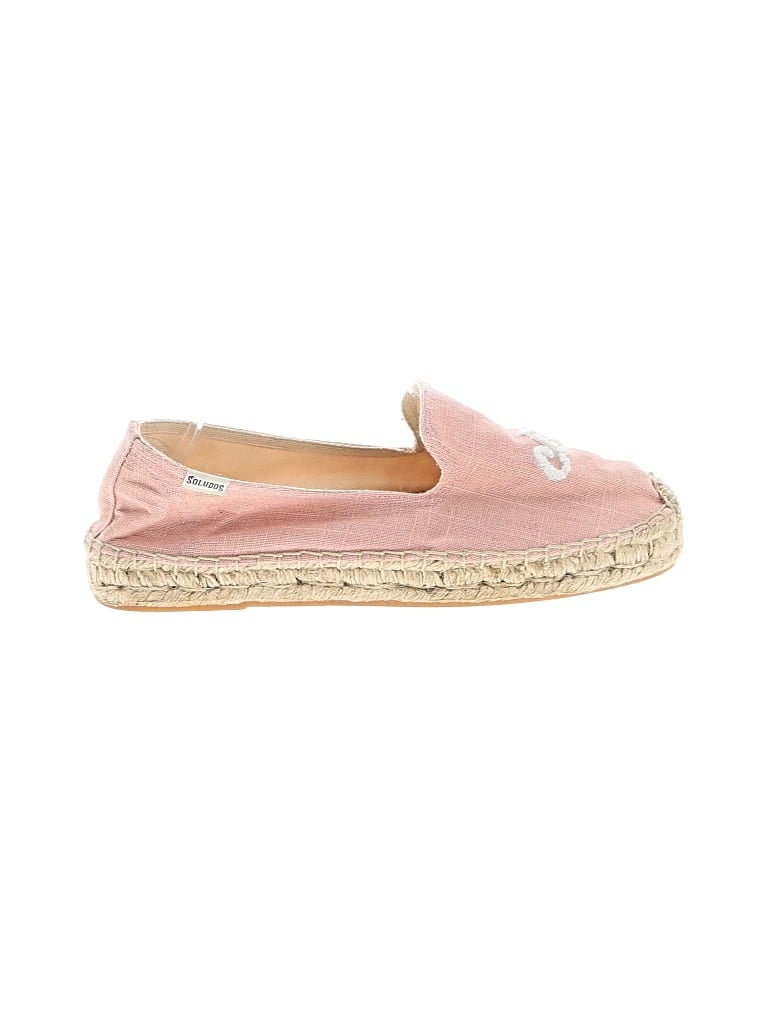 Pre-owned Soludos Flats In Pink