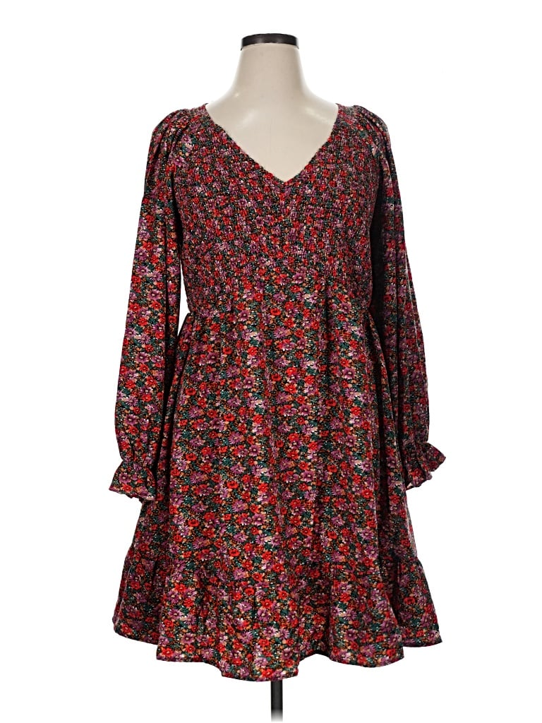 Pre-owned Jodifl Casual Dress In Burgundy