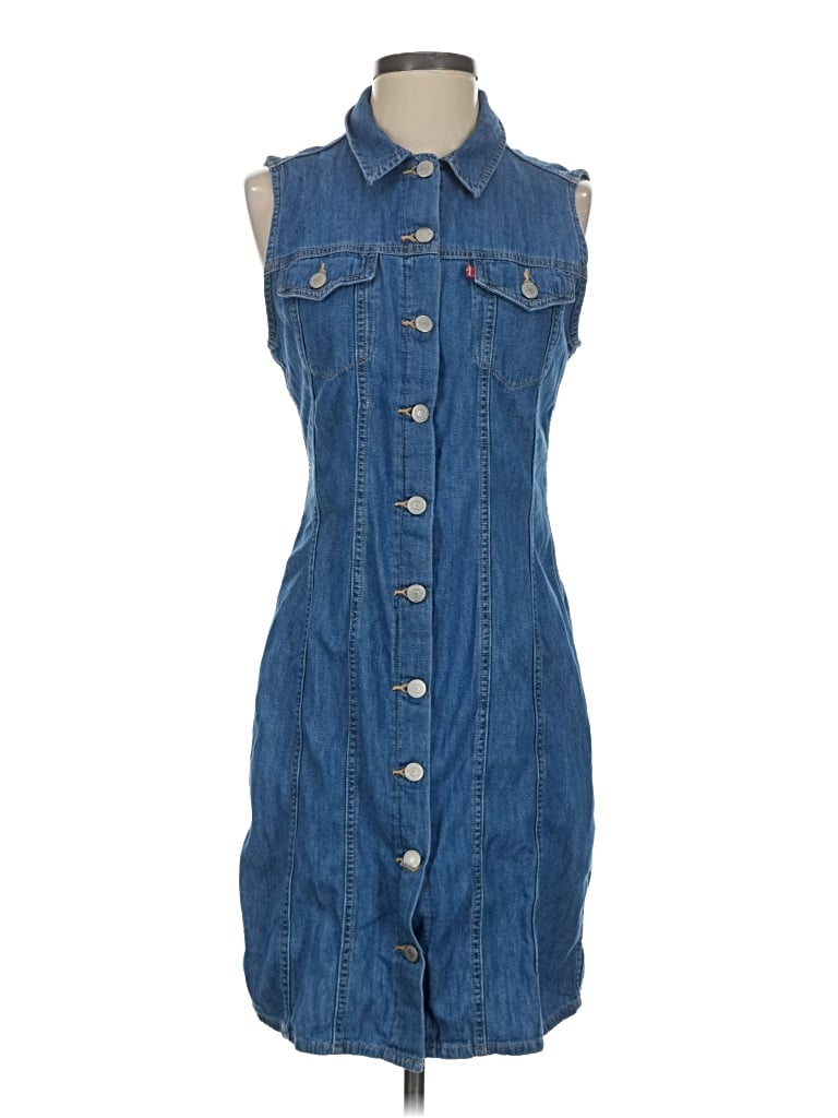 Pre-owned Levi's Casual Dress In Blue