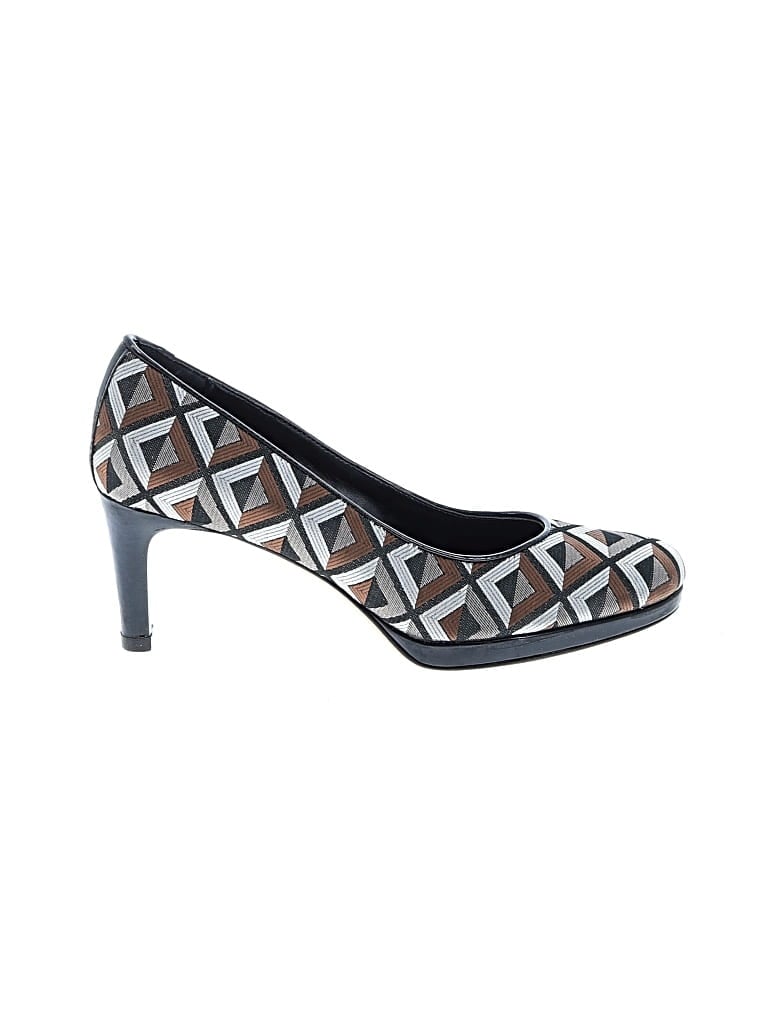 Pre-owned Vaneli Heels In Gray