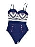 Venus Chevron-herringbone Blue One Piece Swimsuit Size 8 - photo 1