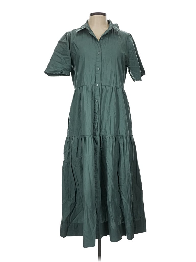 Pre-owned Evereve Casual Dress In Green