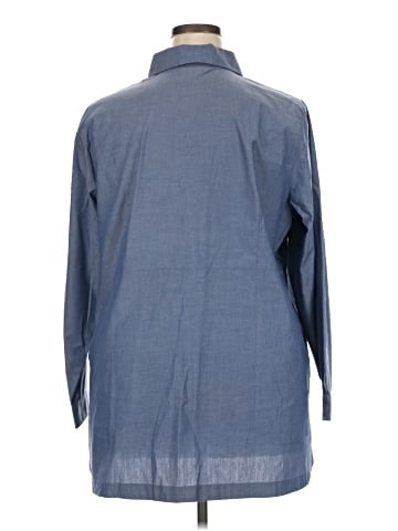 Cj Banks 3/4 Sleeve Button-Down Shirt (view 2)